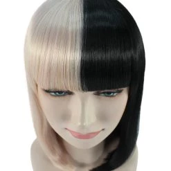 HPO Womens Two-tone Medium Bob Wig | Multiple Color Collection | Premium Breathable Capless Cap Women's Wigs