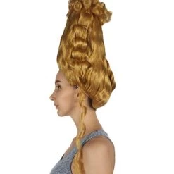 HPO Womens Marie Antoinette French Colonial Wig | Blonde Historical Wigs