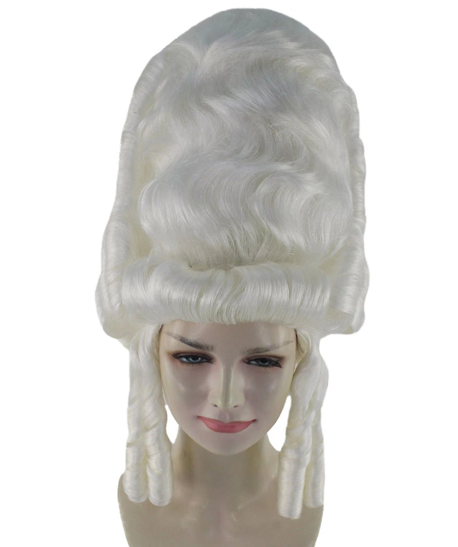 HPO Baroque Beauty | Historical Era 17th 18th Century Updo Wig | Multiple Colors | Premium Halloween Wig Women's