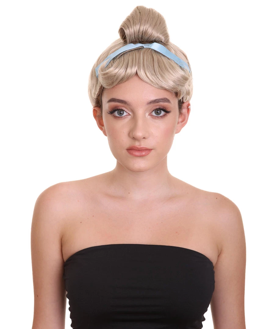 HPO Princess Womens Blonde Wig | Storybook & Fairytale Wigs | Premium Breathable Capless Cap Women's