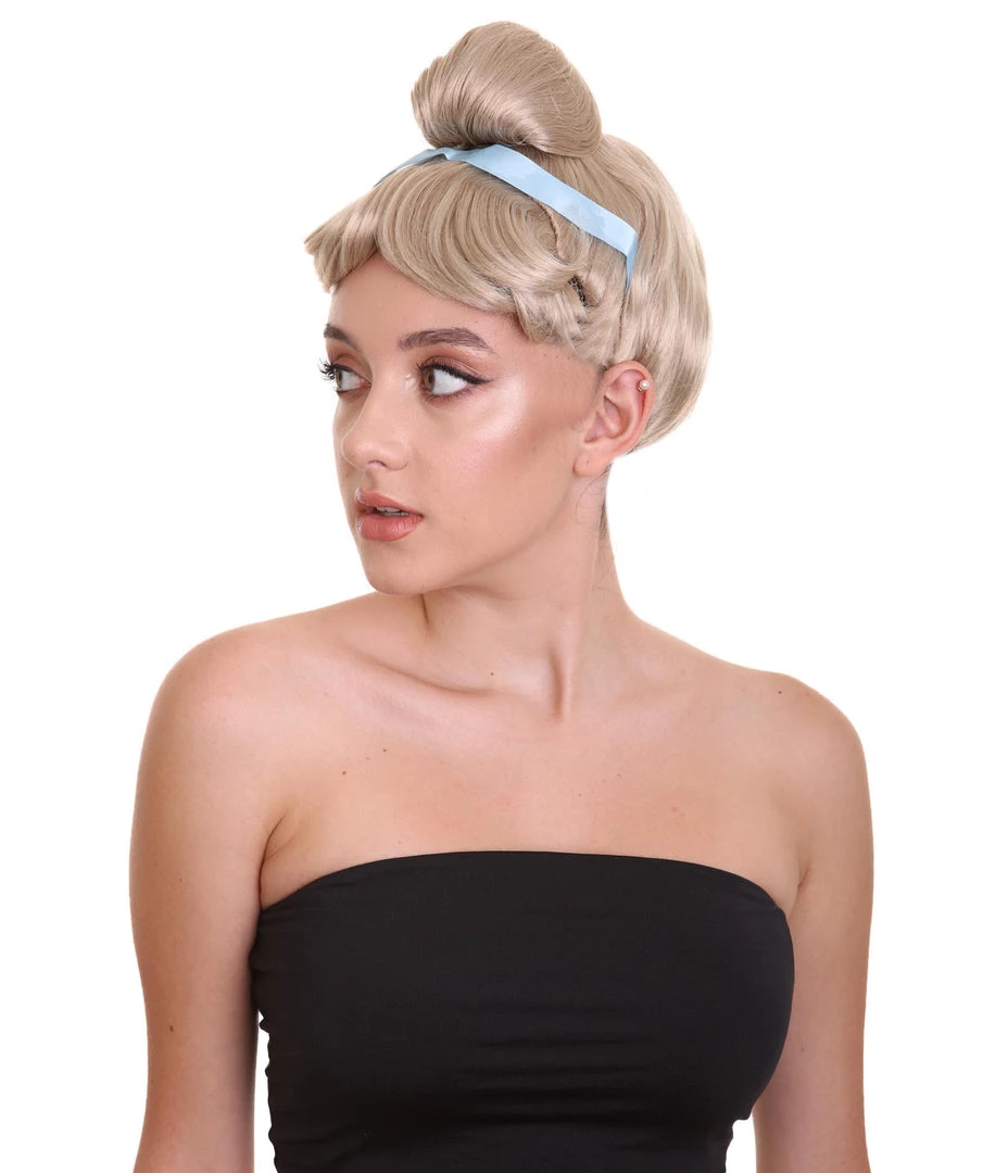 HPO Princess Womens Blonde Wig | Storybook & Fairytale Wigs | Premium Breathable Capless Cap Women's