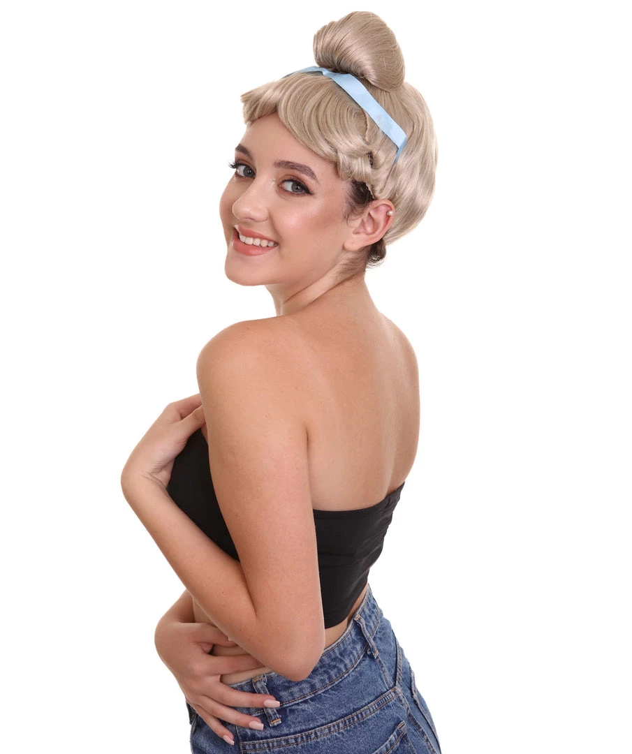 HPO Princess Womens Blonde Wig | Storybook & Fairytale Wigs | Premium Breathable Capless Cap Women's