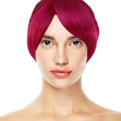 HPO Women's Womens Online Game Wig | Pink Video Game Wigs | Premium Breathable Capless Cap