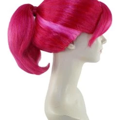 HPO Women's Womens Online Game Wig | Pink Video Game Wigs | Premium Breathable Capless Cap
