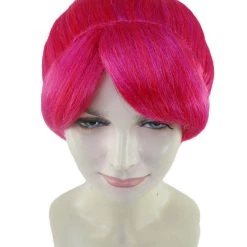 HPO Women's Womens Online Game Wig | Pink Video Game Wigs | Premium Breathable Capless Cap