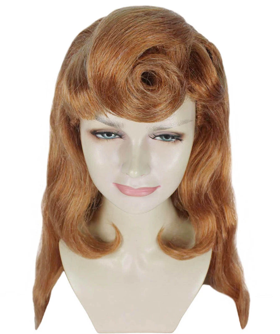 HPO Womens Princess Wig | Brown TV/Movie Wigs | Premium Breathable Capless Cap Women's