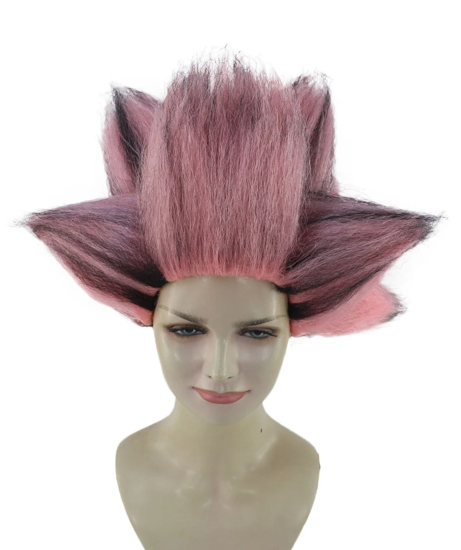 HPO Womens Musical Wigs | Pink & Black Animal Wigs | Premium Breathable Capless Cap Women's
