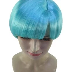 HPO Women's Anime Manga Womens Wig | Blue Cosplay TV/Movie Wigs | Premium Breathable Capless Cap