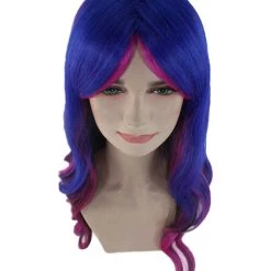 HPO Women's Womens Fantasy Long Wavy Wig | Colorful Wigs | Premium Breathable Capless Cap