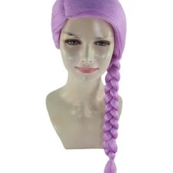 HPO Womens Slovenia Braided Wig Song Contest 2018 | Purple Celebrity Wigs | Premium Breathable Capless Cap