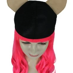 HPO Women's Womens Wolf Wig With Hat | Pink TV/Movie Wigs | Premium Breathable Capless Cap