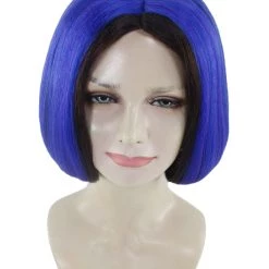 HPO Womens Monster Cosplay Wig | Purple & Black TV/Movie Wigs | Premium Breathable Capless Cap Women's