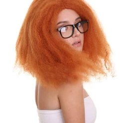 HPO Women's Womens TV Adult Wig | Orange TV/Movie Wigs | Premium Breathable Capless Cap
