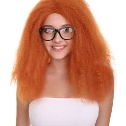HPO Women's Womens TV Adult Wig | Orange TV/Movie Wigs | Premium Breathable Capless Cap
