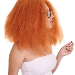 HPO Women's Womens TV Adult Wig | Orange TV/Movie Wigs | Premium Breathable Capless Cap