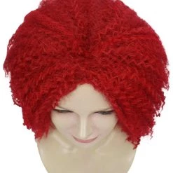 HPO Women's Womens 80's Disco Diva Party Wig | Red Rock / Disco Wigs | Premium Breathable Capless Cap