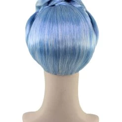 HPO Womens Singer16th Century Aristocracy Wig | Blue Celebrity Wigs | Premium Breathable Capless Cap Women's