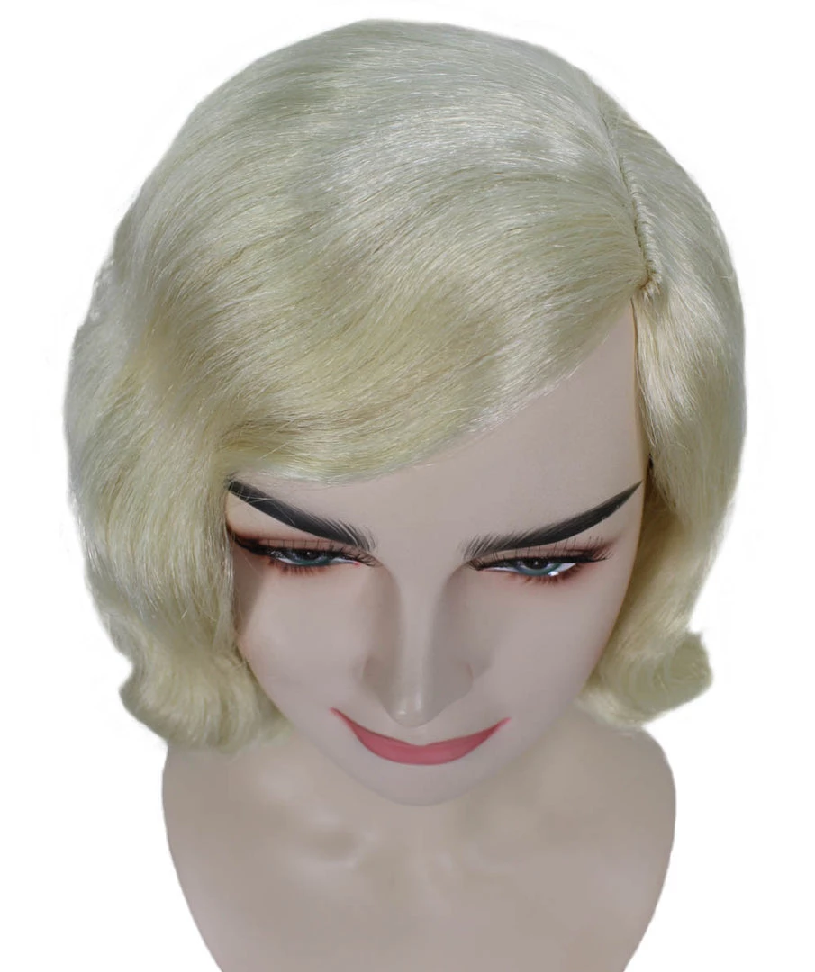HPO Womens Singer Hotel Wig | Blonde Celebrity Wigs | Premium Breathable Capless Cap