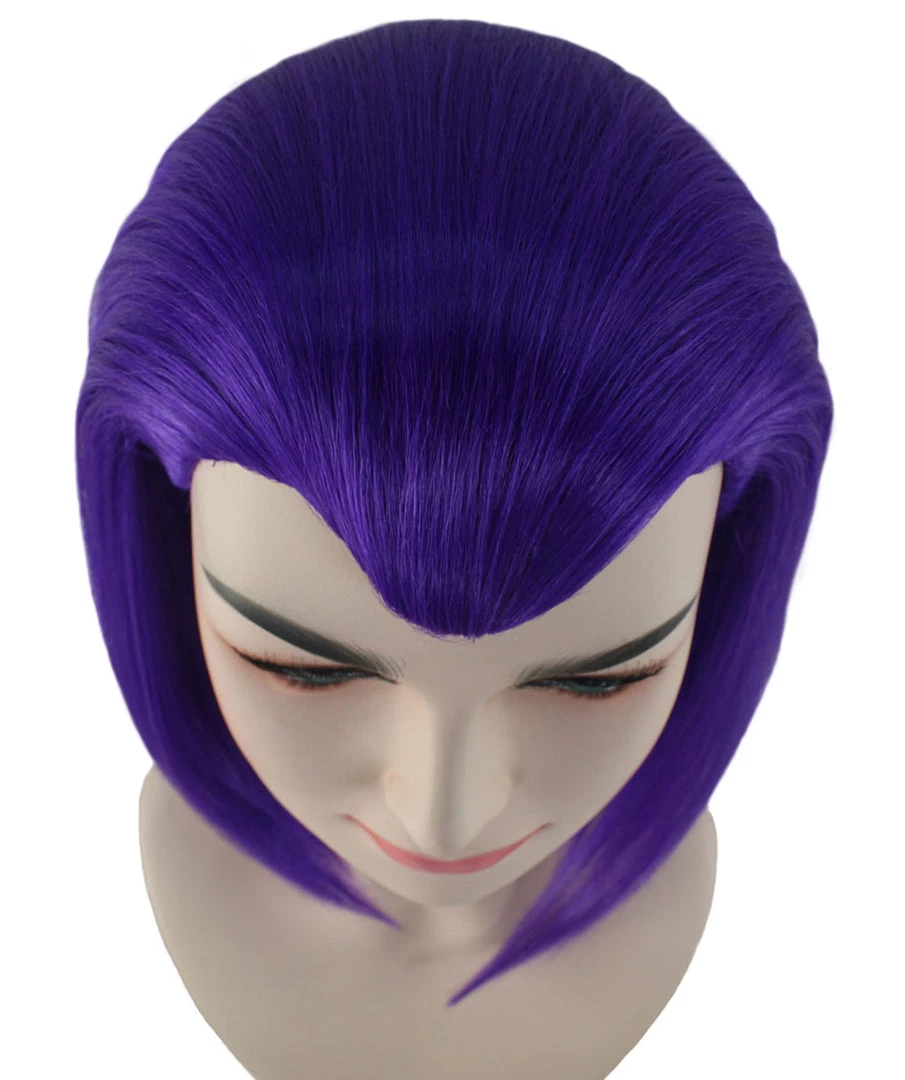 HPO Women's Womens Animation Wig | Purple TV/Movie Wigs | Premium Breathable Capless Cap
