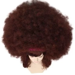 HPO Womens Super Size Jumbo Afro Wig | Brown Sports Wigs Women's
