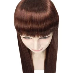 HPO Womens Long Bob Wig | Brown Bob Wigs | Premium Breathable Capless Cap Women's