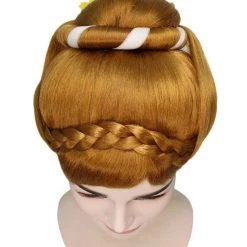 HPO Womens Fantasy Wig | Brown TV/Movie Wig | Premium Breathable Capless Cap