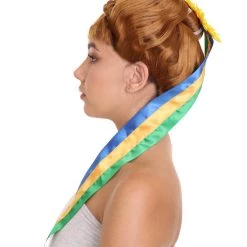 HPO Womens Fantasy Wig | Brown TV/Movie Wig | Premium Breathable Capless Cap