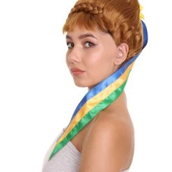 HPO Womens Fantasy Wig | Brown TV/Movie Wig | Premium Breathable Capless Cap