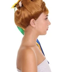 HPO Womens Fantasy Wig | Brown TV/Movie Wig | Premium Breathable Capless Cap