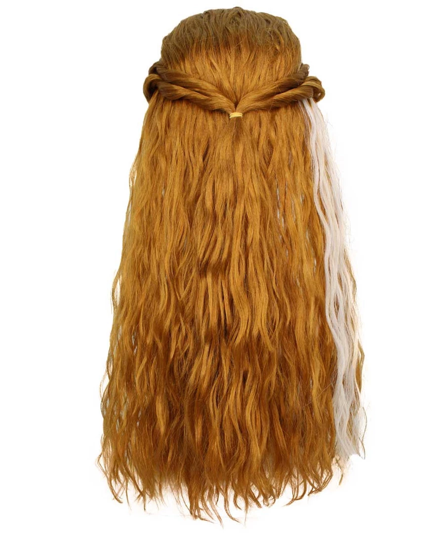 BC Adult Women's Brown Color Wavy Long Length Trendy Iconic Artic Princess Wig