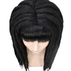 HPO Womens Long Lock Wig With Bangs | Premium Breathable Capless Cap Women's