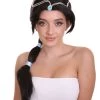 HPO Womens Princess Braided Wig | Black TV/Movie Wigs | Premium Breathable Capless Cap
