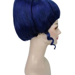 HPO Women's TV Movie Character Wig | Dark Blue Wigs | Premium Breathable Capless Cap