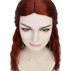 HPO Women's Comic Half-wavy Wig | Auburn Wigs | Premium Breathable Capless Cap