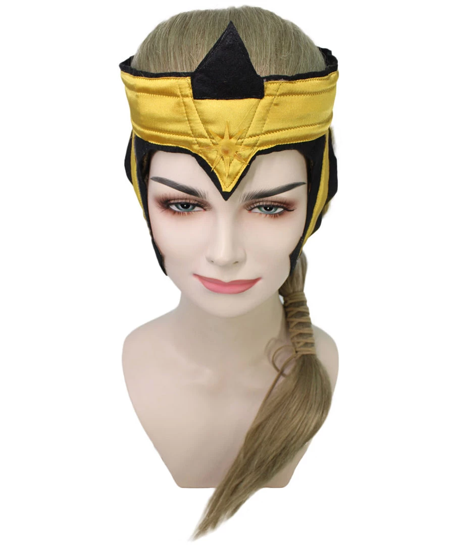 HPO Women's TV Movie Super Hero Wig | Dark Blonde Wigs | Premium Breathable Capless Cap