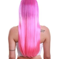 HPO Women Gradation Curly Pink Cosplay Wig | Premium Breathable Capless Cap