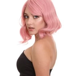HPO Adults Women Shoulder Length Wavy Wigs | Multicolor Options Cosplay Wigs | Premium Breathable Capless Cap