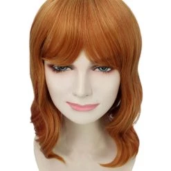 HPO Adults Women Shoulder Length Wavy Wigs | Multicolor Options Cosplay Wigs | Premium Breathable Capless Cap