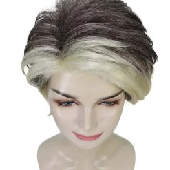 HPO Women's Short Length Side Part Dirty Blonde Straight Wig