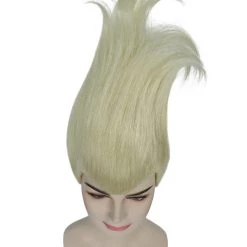 HPO Troll World Tour | Women's Blonde Straight Spiked Troll Wig | Premium Breathable Capless Cap