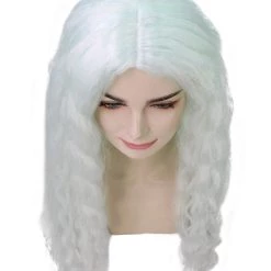 HPO Women's - Long Length Platinum Silver Say So Artist Wig - Wavy Silver Hair - Capless Cap Design