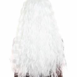 HPO Women's - Long Length Platinum Silver Say So Artist Wig - Wavy Silver Hair - Capless Cap Design