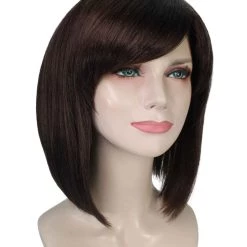 BC Introverted Bob | Women's Brown Color Straight Shoulder Length Trendy Introverted Bob Wig