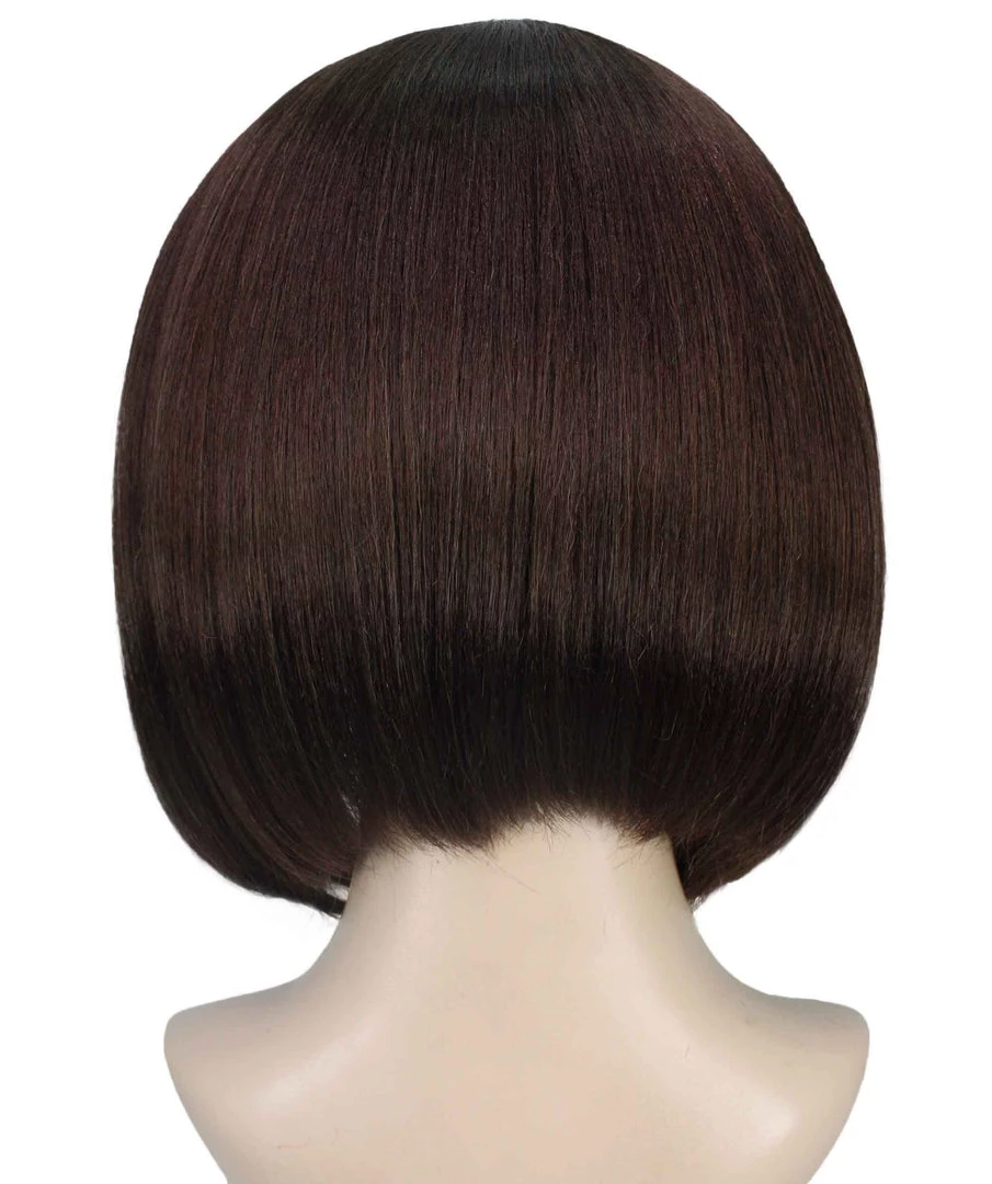 BC Introverted Bob | Women's Brown Color Straight Shoulder Length Trendy Introverted Bob Wig