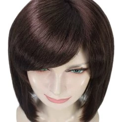 BC Introverted Bob | Women's Brown Color Straight Shoulder Length Trendy Introverted Bob Wig