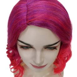 BC Sunset Soiree | Women's Red Color Curly Shoulder Length Trendy Sunset Soiree Wig
