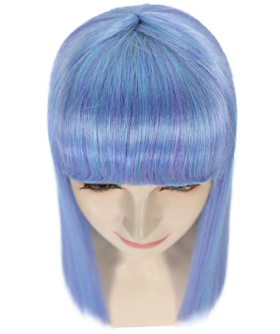 BC Dreamcicle | Women's Icy Blue Color Straight Shoulder Length Trendy Dreamcicle Wig