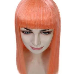 BC Dreamcicle | Women's Floresent Pink Color Straight Shoulder Length Trendy Dreamcicle Wig