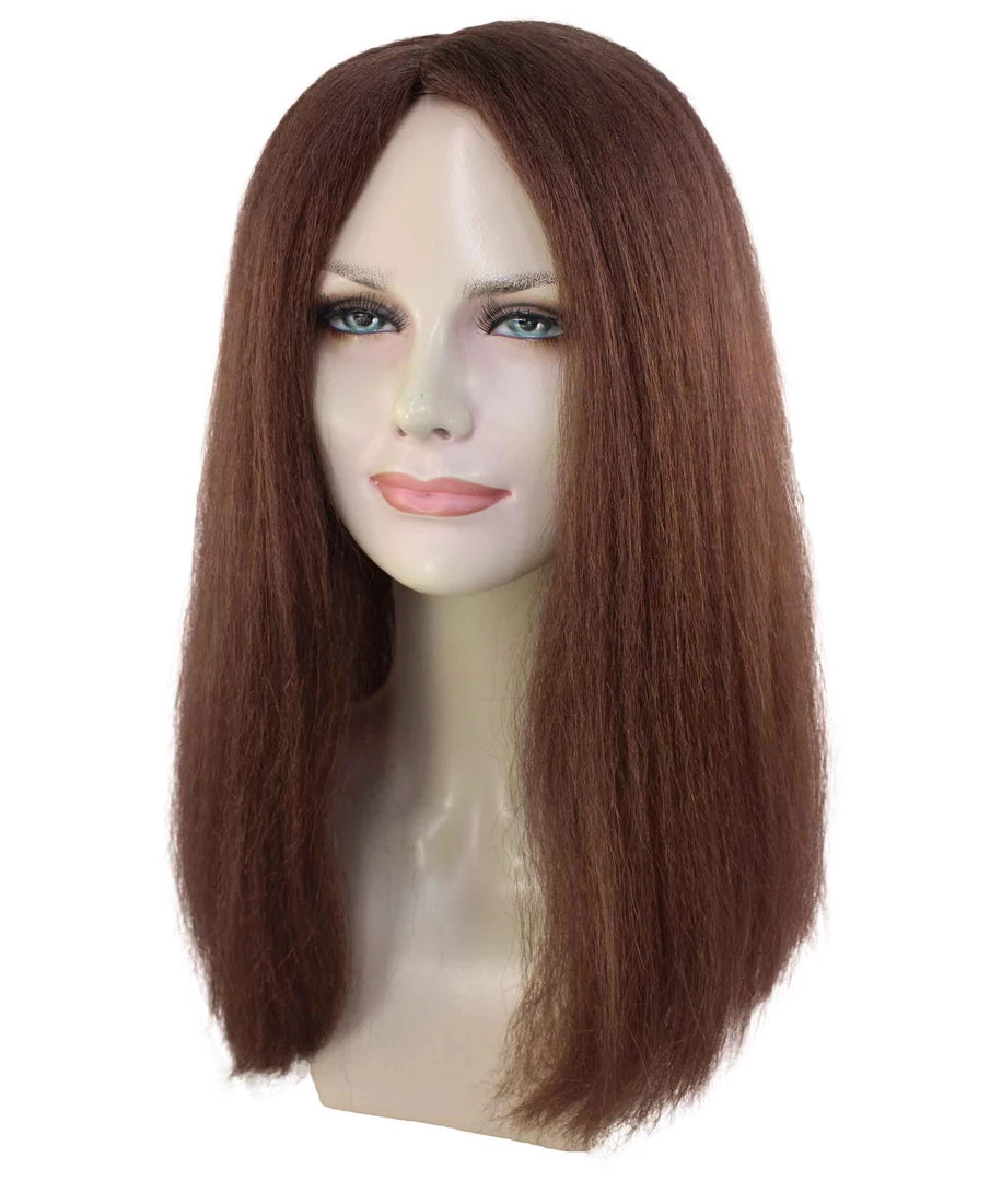 BC Adult Women's Brown Color Straight Medium Length Classic Hippie Wig