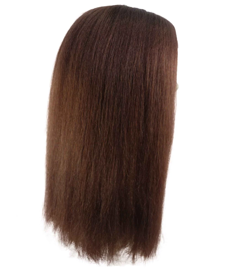 BC Adult Women's Brown Color Straight Medium Length Classic Hippie Wig